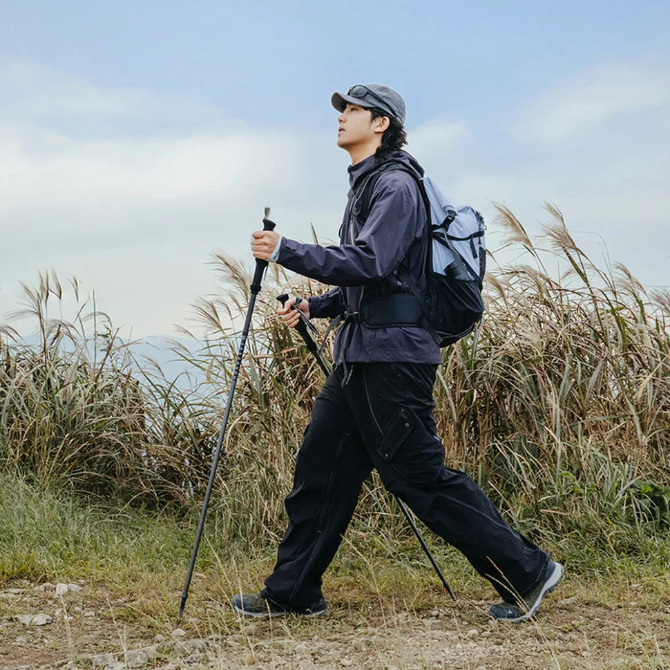 Трекінгова палиця Naturehike алюміній карбон 110 см сіра