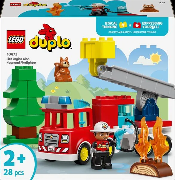 Конструктор LEGO DUPLO Пожежна машина 28 деталей пластик 28х26х10 см