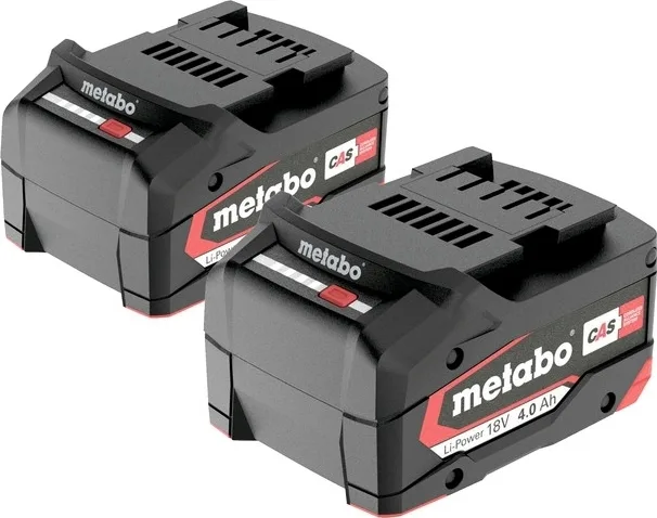 Комплект батареї та зарядного пристрою Metabo 18В 2х4А·год Модель ASC55.