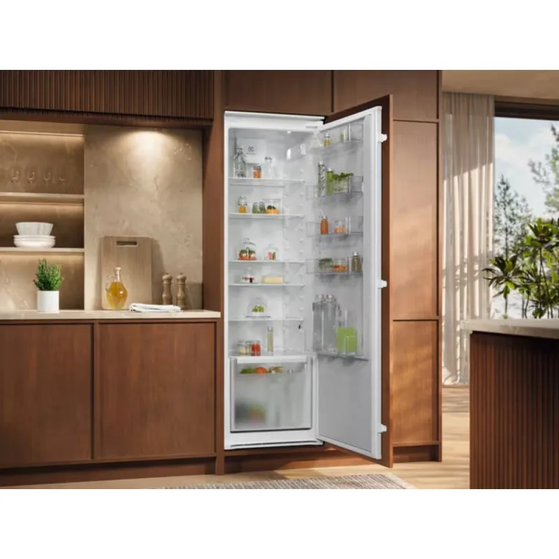 Холодильник Electrolux однокамерний вбудовуваний 310 л 54,6х177,2 см білий загартоване скло