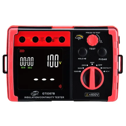 Тестер для опору ізоляції Benetech GT5307B 5500 МОм 176х110х77 мм цифровий