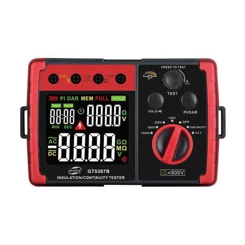 Тестер для опору ізоляції Benetech GT5307B 5500 МОм 176х110х77 мм цифровий