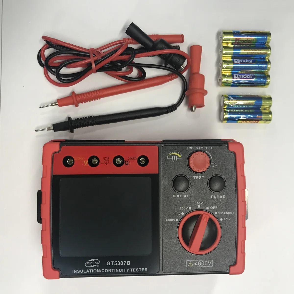 Тестер для опору ізоляції Benetech GT5307B 5500 МОм 176х110х77 мм цифровий