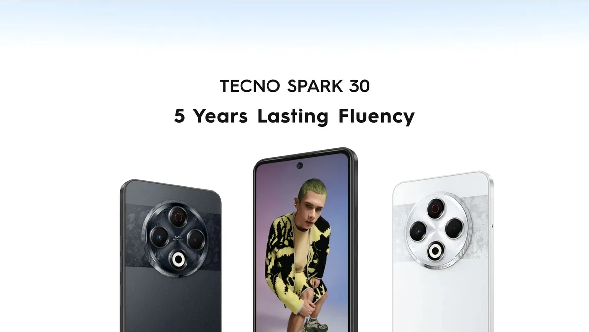 Смартфон TECNO Spark 30 (KL6) 6.78" 8/256ГБ, 2SIM, 5000мА•год, Stellar Shadow