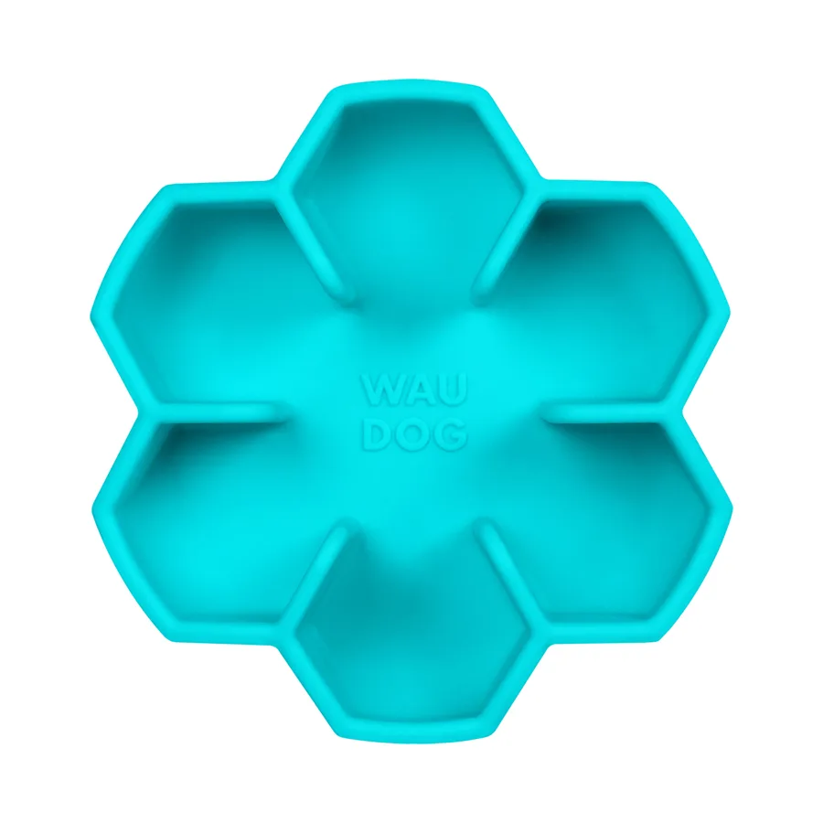 Миска для повільного харчування WAUDOG Silicone 750 мл силікон блакитна