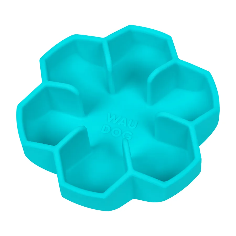 Миска для повільного харчування WAUDOG Silicone 750 мл силікон блакитна