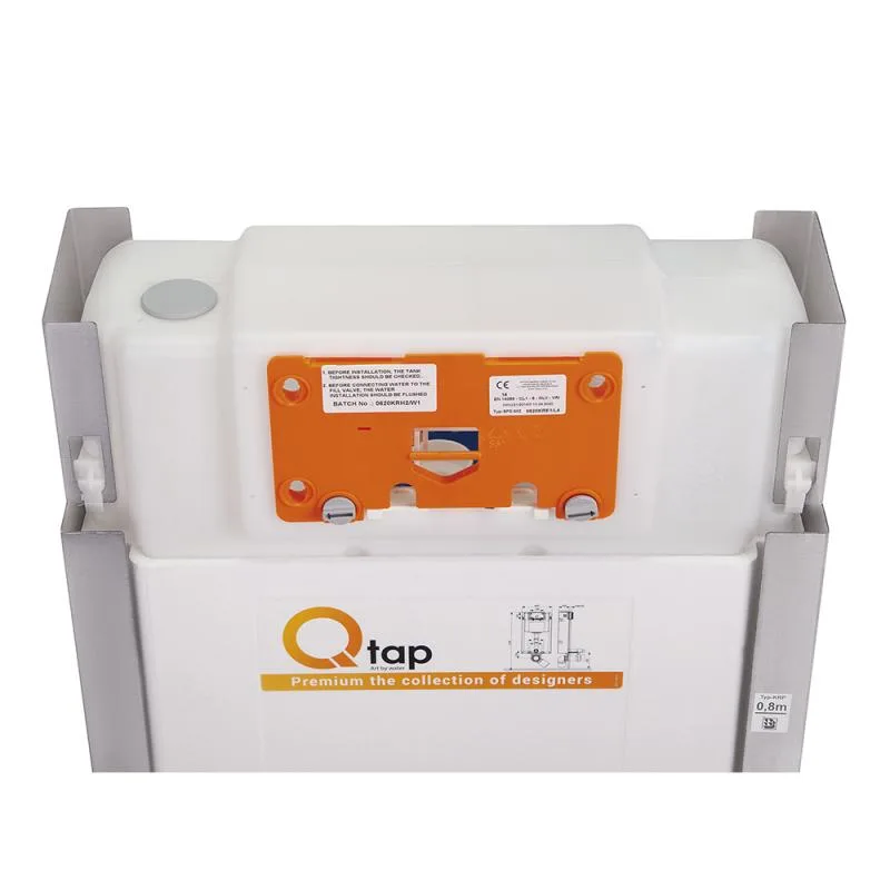 Смывной бачок скрытого монтажа Qtap Nest 420х150х1035 мм металл/ABS 6 л механический бесшумный