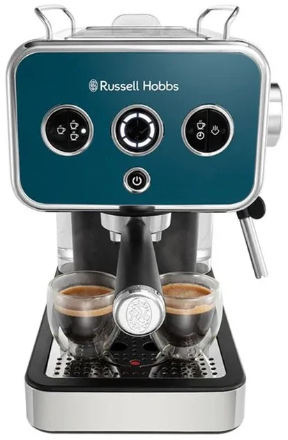 Кавоварка еспрессо Russell Hobbs метал 34,2х27х29 см синя