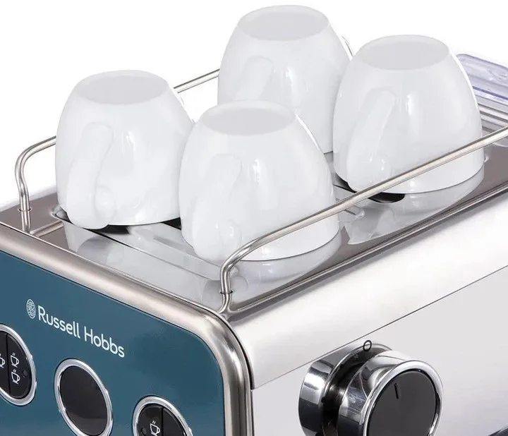 Кавоварка еспрессо Russell Hobbs метал 34,2х27х29 см синя