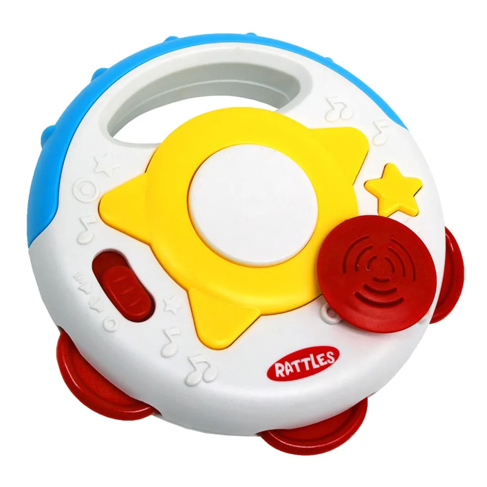 Музыкальная игрушка Бубен HUANGER пластик 20,2х5х18,8 см Красный
