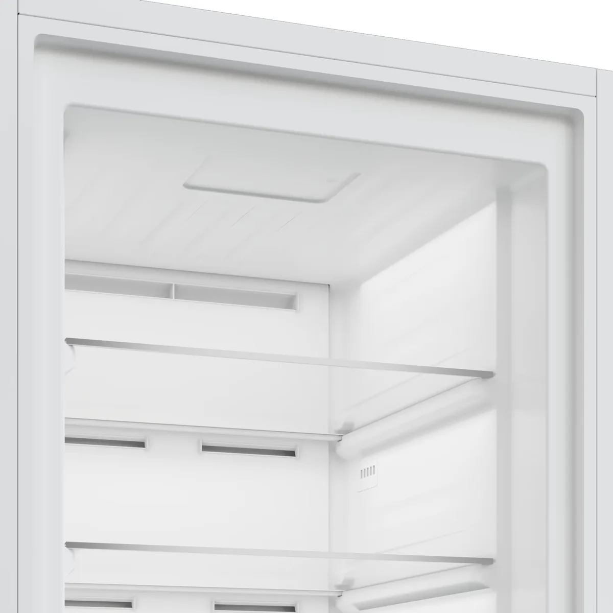 Морозильник Beko, 187x60x71 см, 286 л, однодверный, класс E, No Frost, нержавеющая сталь