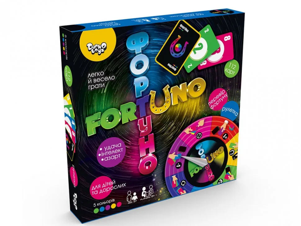 Дитяча розвиваюча настільна гра Danko Toys картонна велика багатоколірна