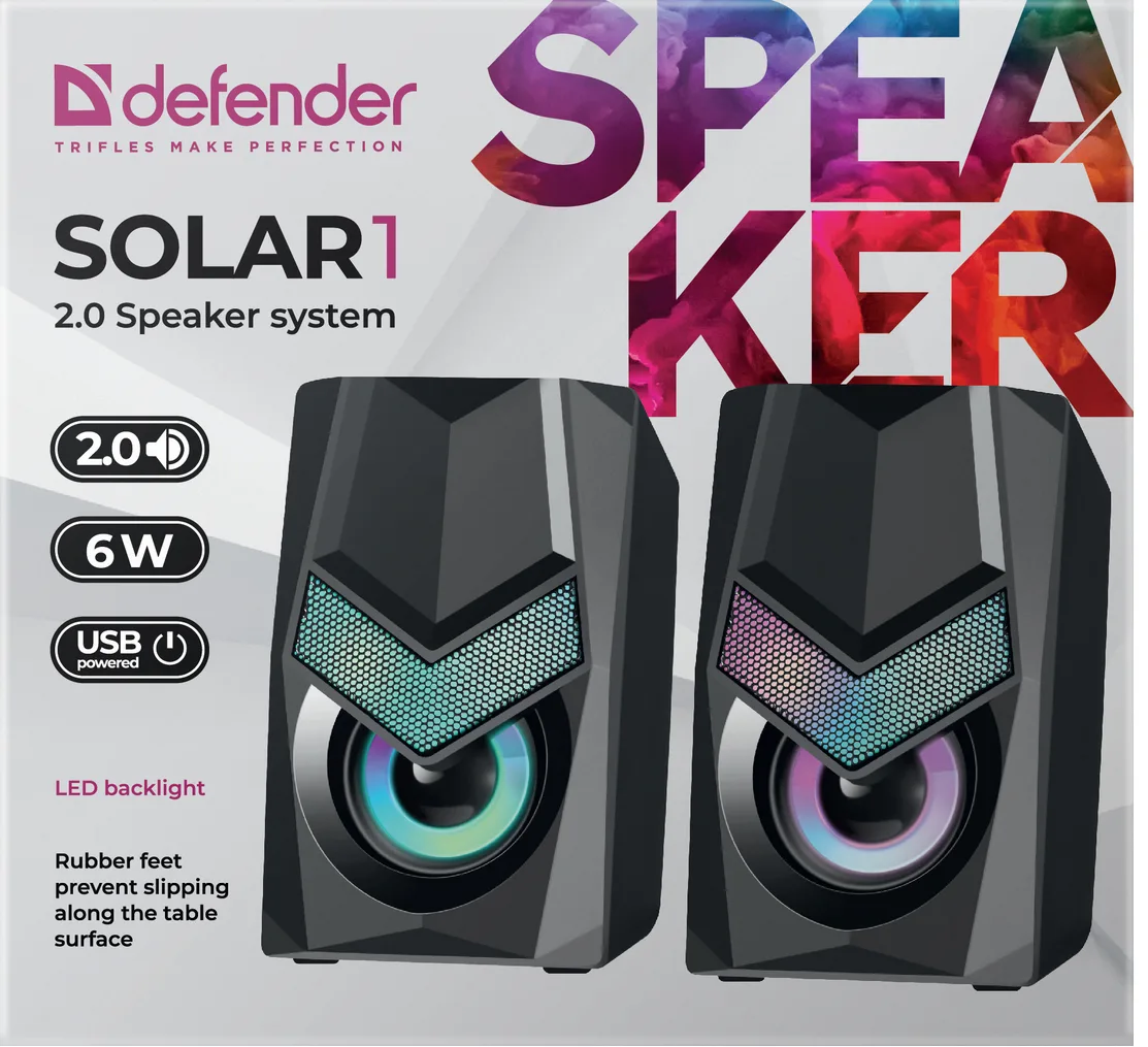 Акустика Defender 2.0 6Вт пластиковий чорний