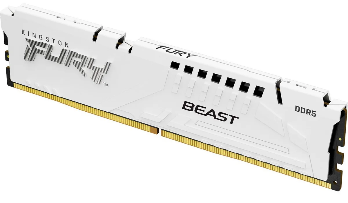 Пам'ять ПК Kingston DDR5 32GB 6000 FURY Beast White EXPO