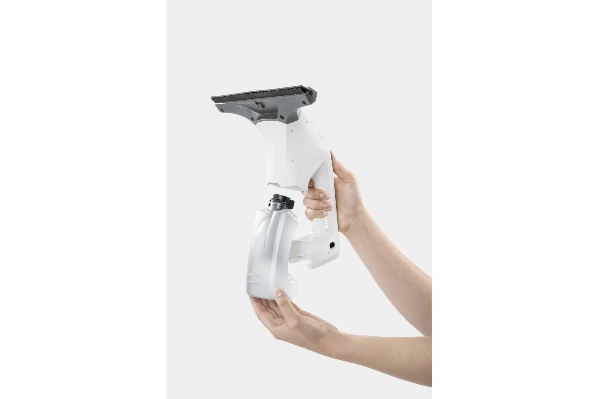 Віконний пилосос Karcher WV 1 Plus, об'єм води - 0.1 л, автономна робота до 25 хв, вага - 0.5 кг, білий.