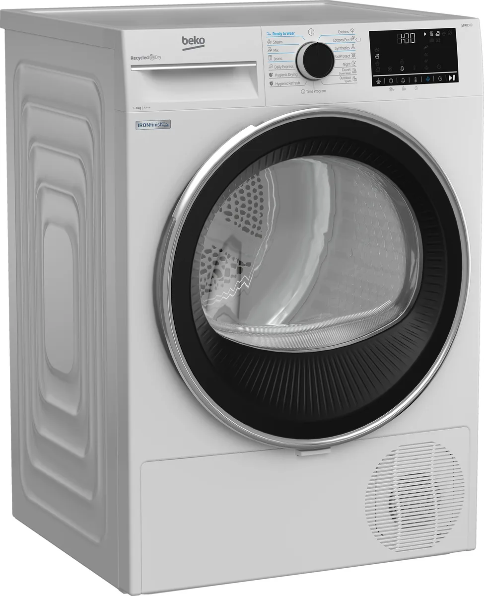 Сушильна машина Beko тепловий насос 8 кг чорна A+++ 60 см