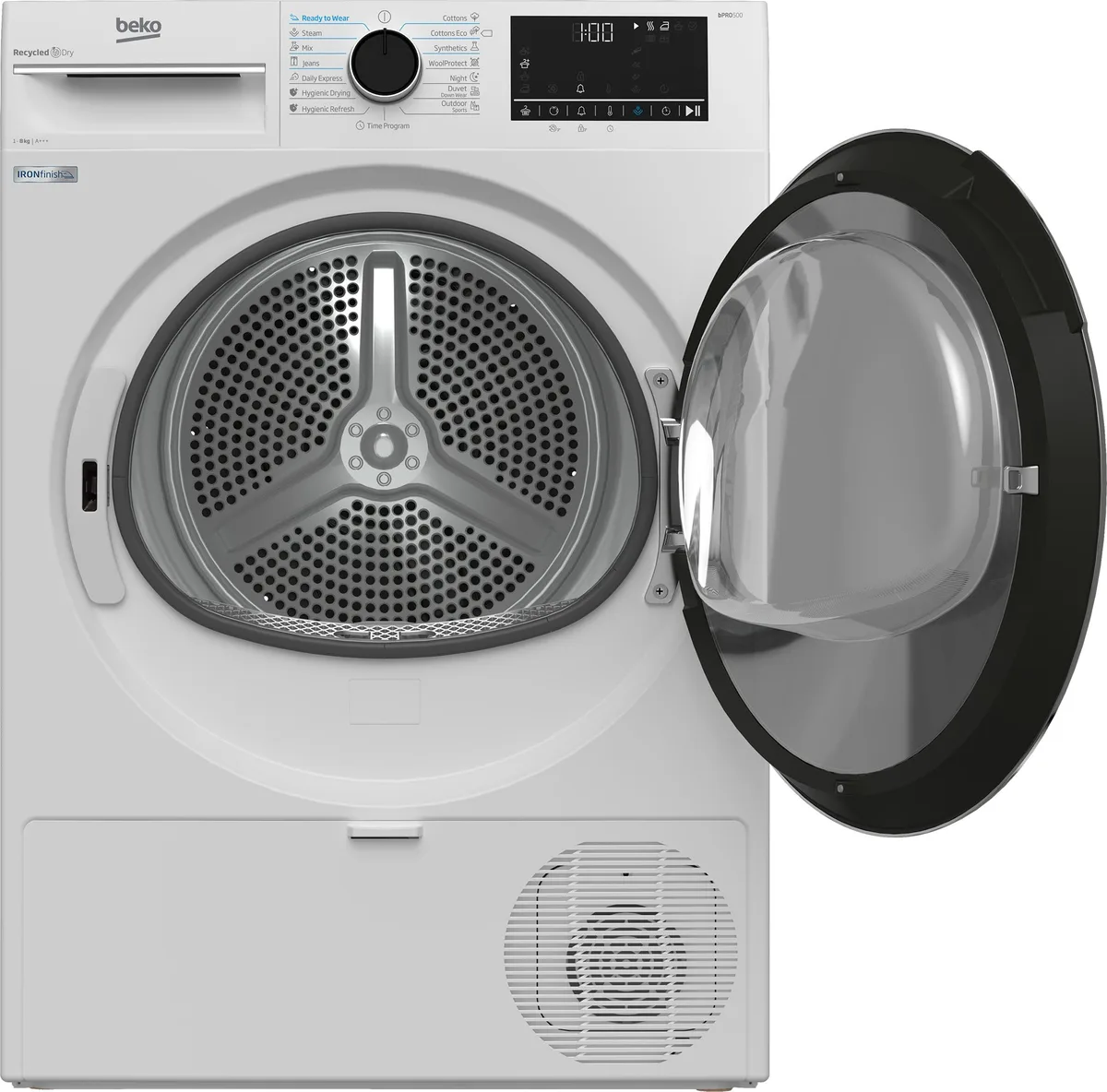 Сушильна машина Beko тепловий насос 8 кг чорна A+++ 60 см