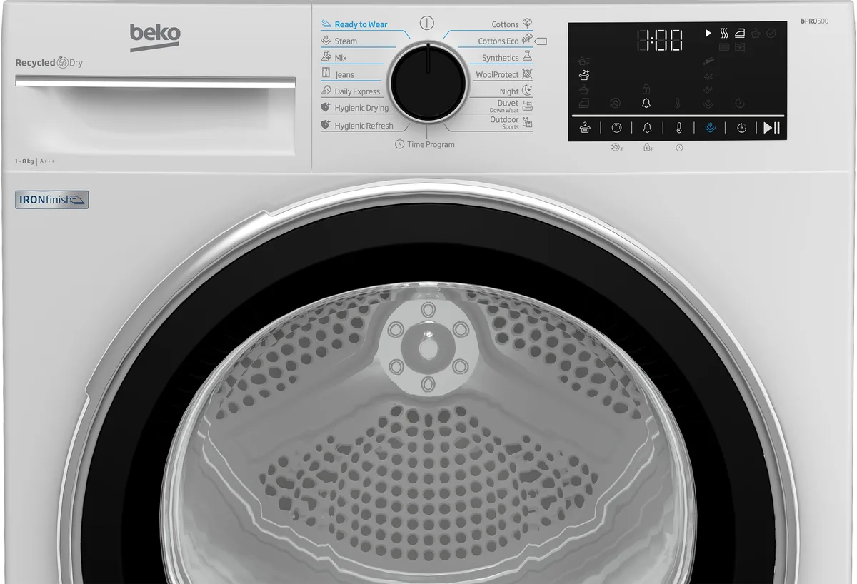 Сушильна машина Beko тепловий насос 8 кг чорна A+++ 60 см