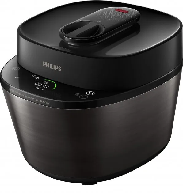 Мультиварка-скороварка Philips 5 л пластик чорна 30 програм