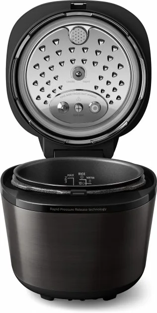 Мультиварка-скороварка Philips 5 л пластик чорна 30 програм