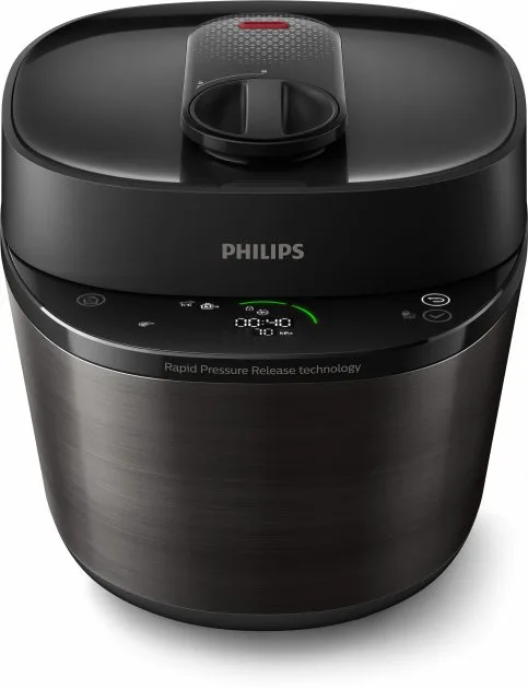 Мультиварка-скороварка Philips 5 л пластик чорна 30 програм