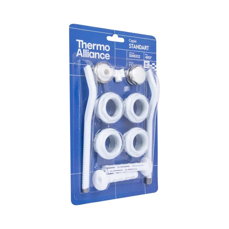 Комплект настенных креплений для радиатора 3/4"x1" 2 шт металлический Thermo Alliance