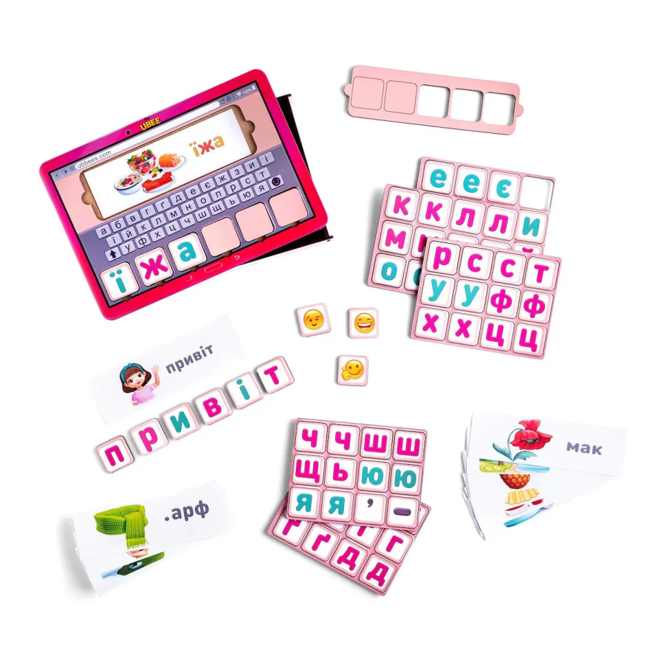 Планшет для девочек Ubumblebees деревянный 16х23х5 см многоцветный