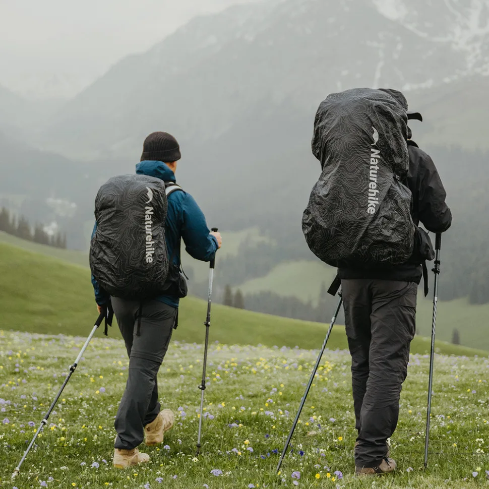 Чохол для рюкзака Naturehike поліестер L чорний 40-60 л
