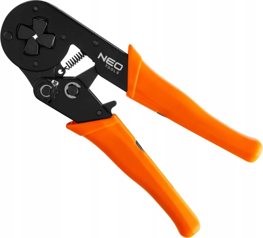 Кліщі обтискні Neo Tools 210мм для втулок 6-16мм2 щипці для обтиску наконечників з антиковзкими рукоятками