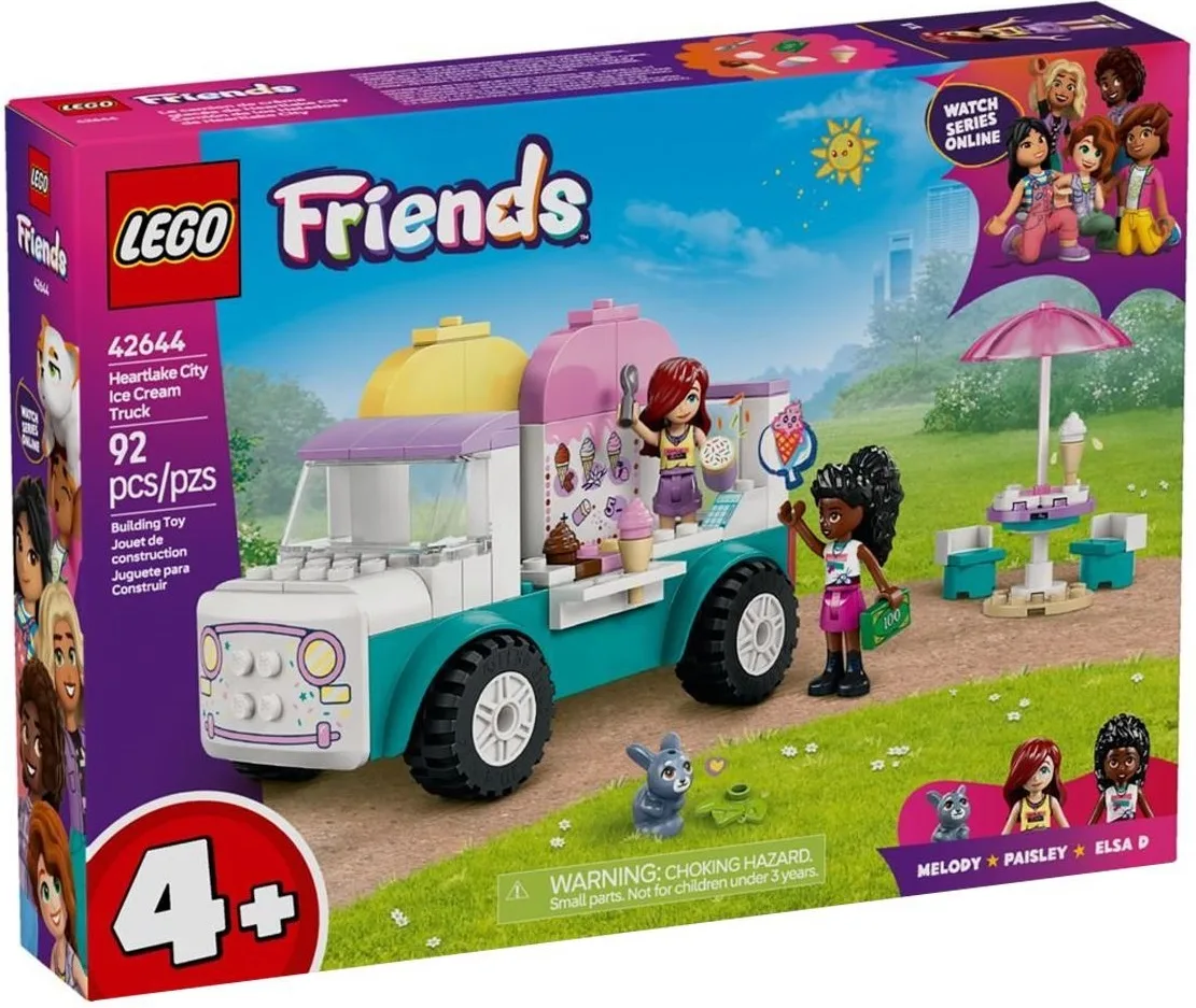 Конструктор LEGO Friends фургон морозива 4+ різнокольоровий пластиковий