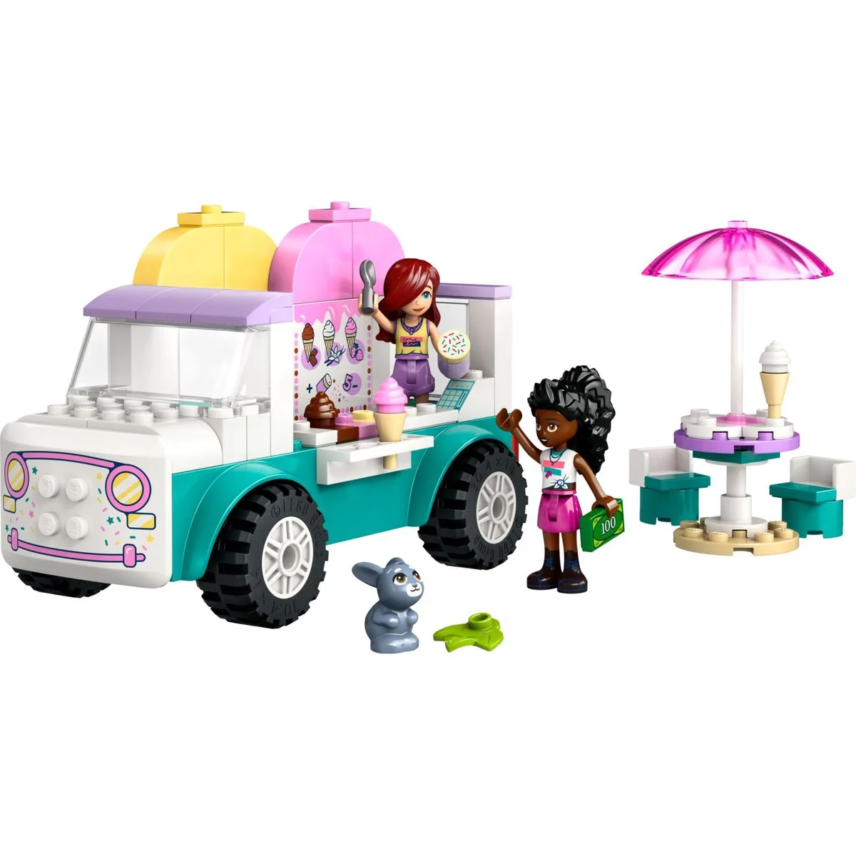 Конструктор LEGO Friends фургон морозива 4+ різнокольоровий пластиковий
