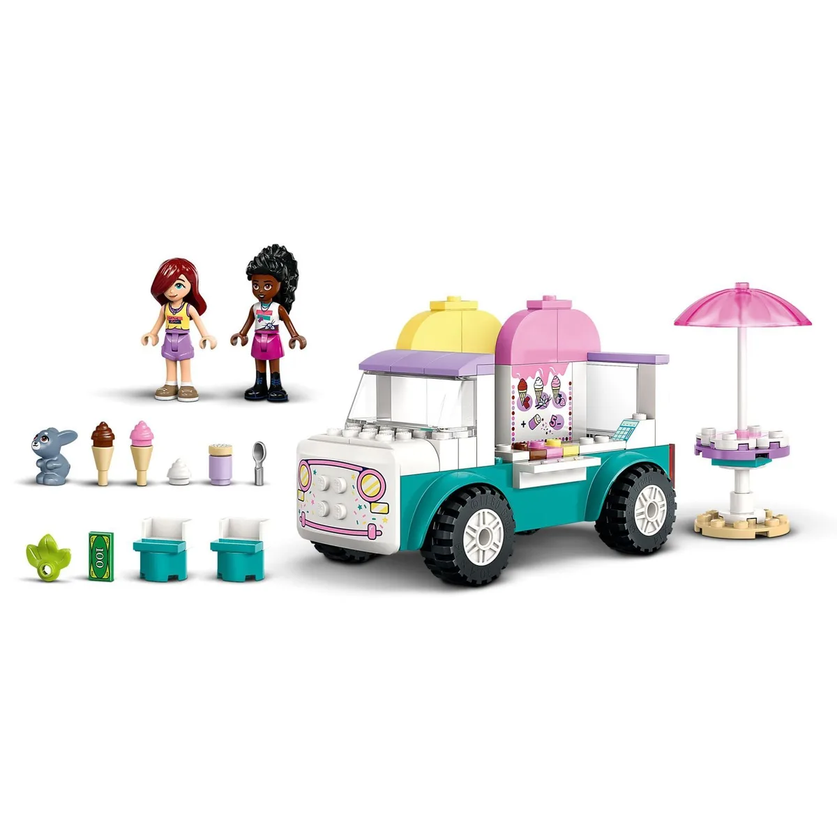 Конструктор LEGO Friends фургон морозива 4+ різнокольоровий пластиковий