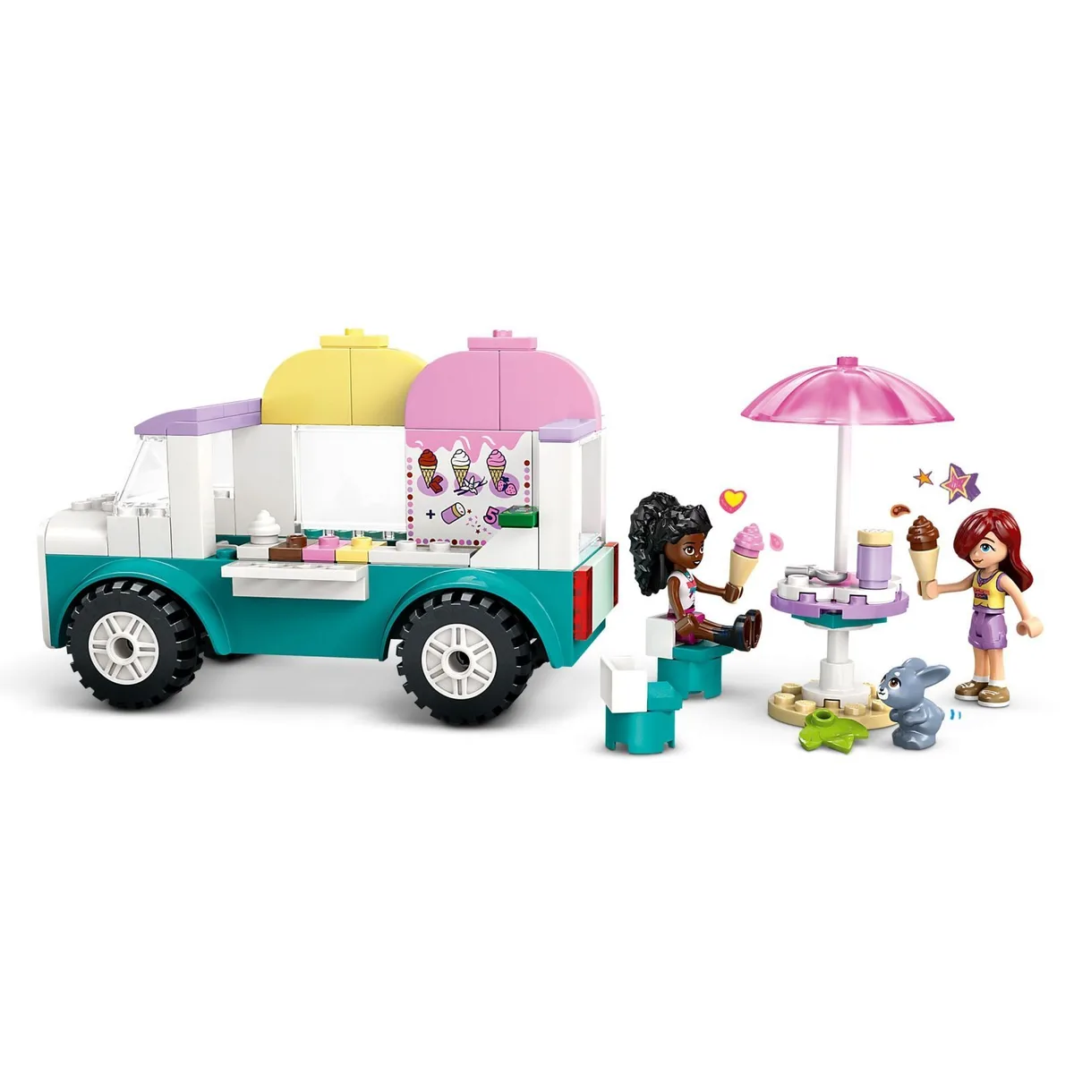 Конструктор LEGO Friends фургон морозива 4+ різнокольоровий пластиковий