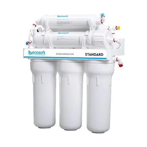 Система очистки воды Ecosoft Standard 6-50M с минерализатором, мембрана 50 gpd, краник для капельного отбора