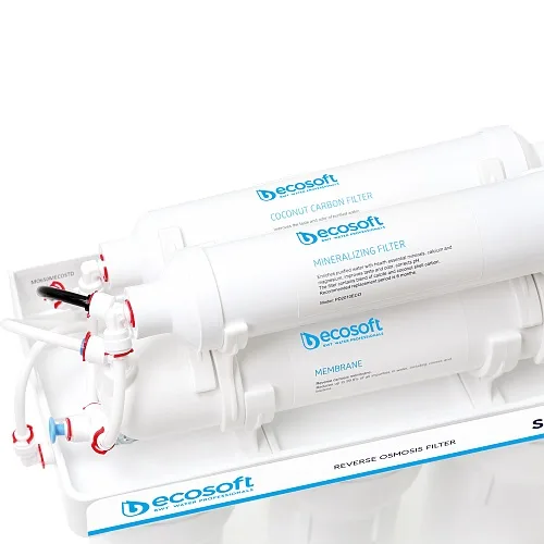 Система очистки воды Ecosoft Standard 6-50M с минерализатором, мембрана 50 gpd, краник для капельного отбора