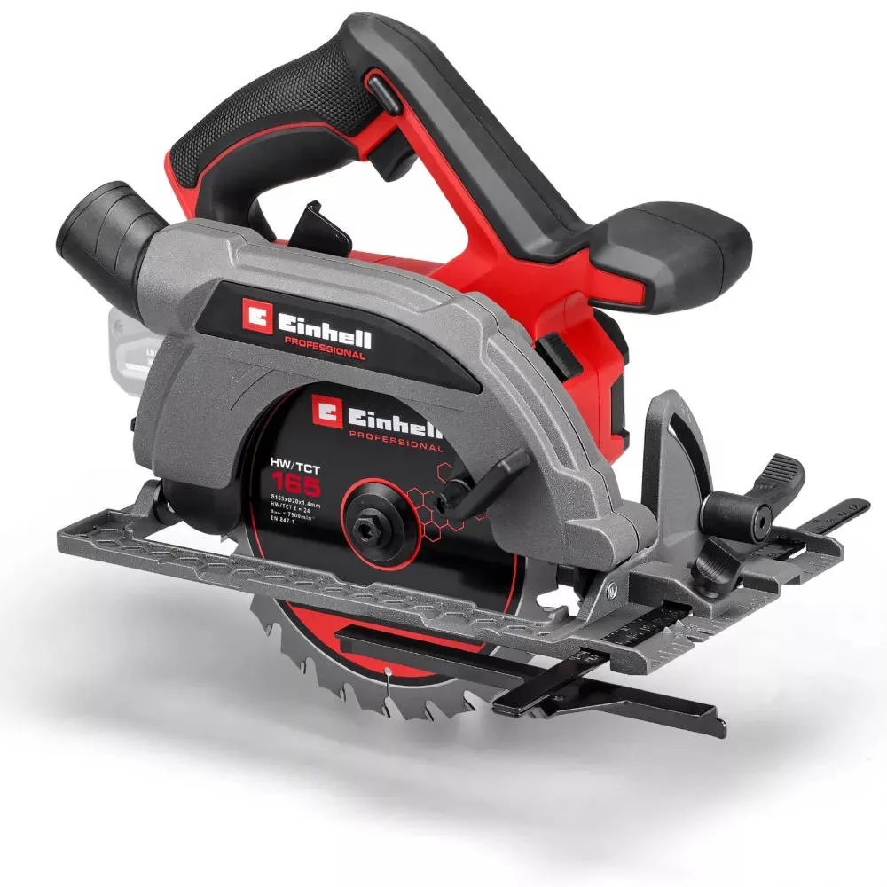 Акумуляторна дискова пила Einhell TP-CS 18/165 Li BL-Solo 18В 5000 об/хв, 165 мм, 2.95 кг (без батареї та зарядного пристрою)