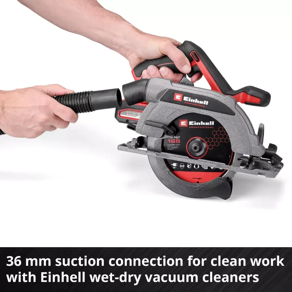 Акумуляторна дискова пила Einhell TP-CS 18/165 Li BL-Solo 18В 5000 об/хв, 165 мм, 2.95 кг (без батареї та зарядного пристрою)