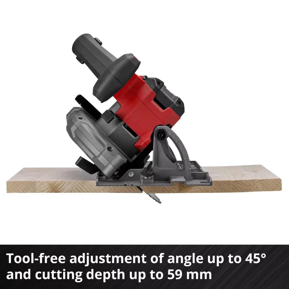 Акумуляторна дискова пила Einhell TP-CS 18/165 Li BL-Solo 18В 5000 об/хв, 165 мм, 2.95 кг (без батареї та зарядного пристрою)
