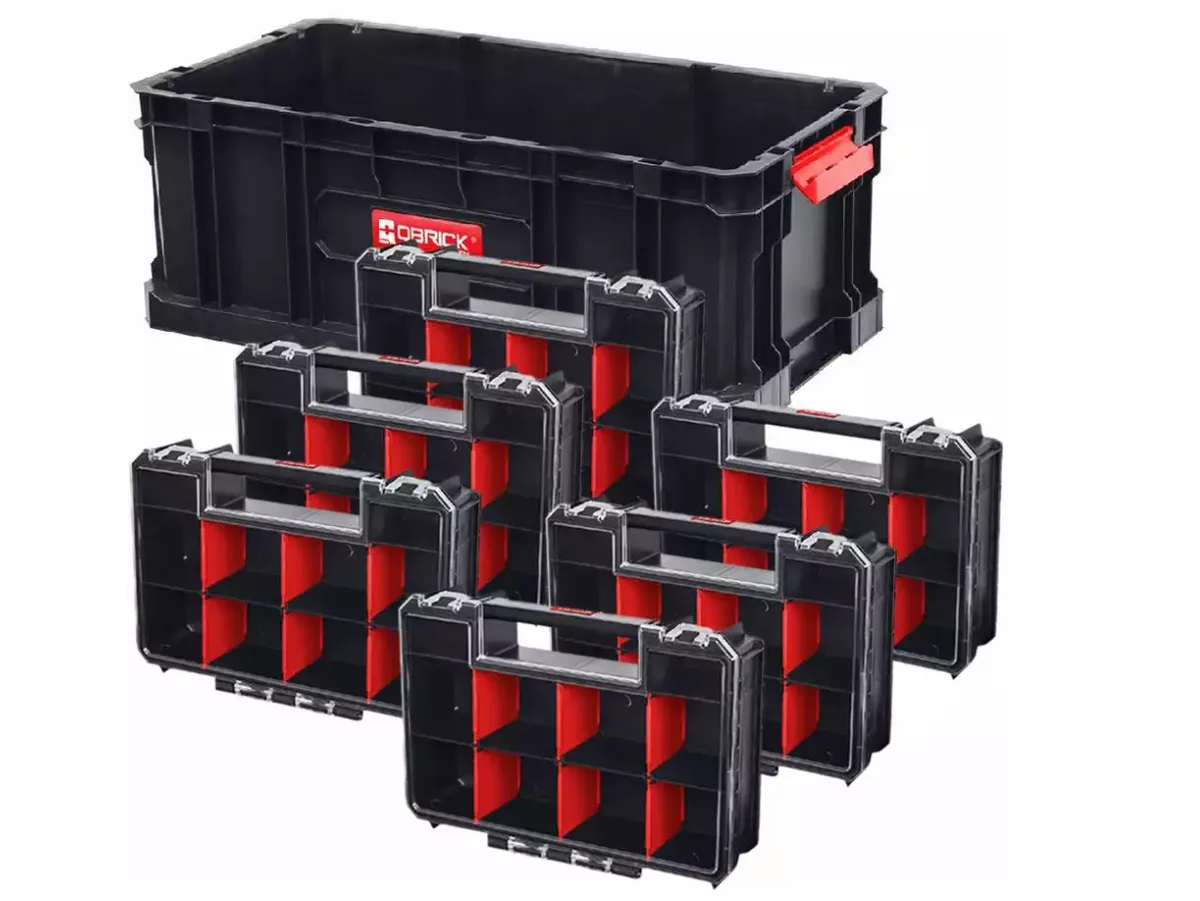 Ящик Qbrick пластиковий 530х295х195 мм з 6 органайзерами MULTI