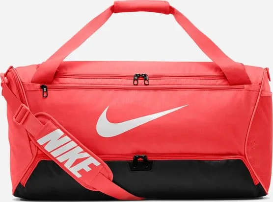 Сумка NIKE полiестер M червоний чорний 60L 64х30х30 см