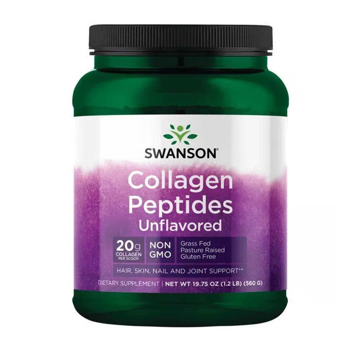 Collagen Peptides Swanson Пептиди коллагену 560 г Безсмакові