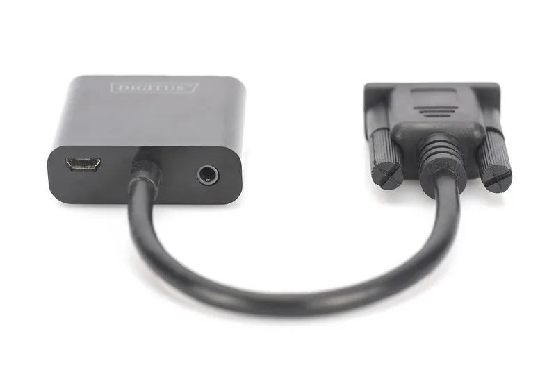 Адаптер DIGITUS VGA > HDMI (M/F), Full HD