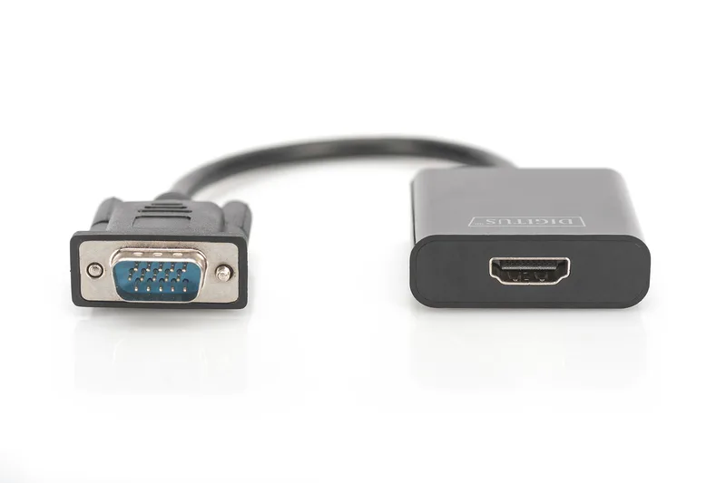 Адаптер DIGITUS VGA > HDMI (M/F), Full HD