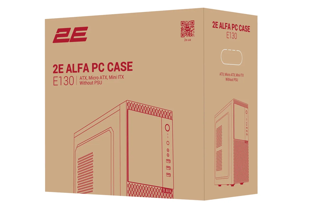 Комп’ютер персональний 2E Rational Intel i3-12100, 8Gb, F256GB, UMA, H610, 2E-E130, 500W, FreeDos
