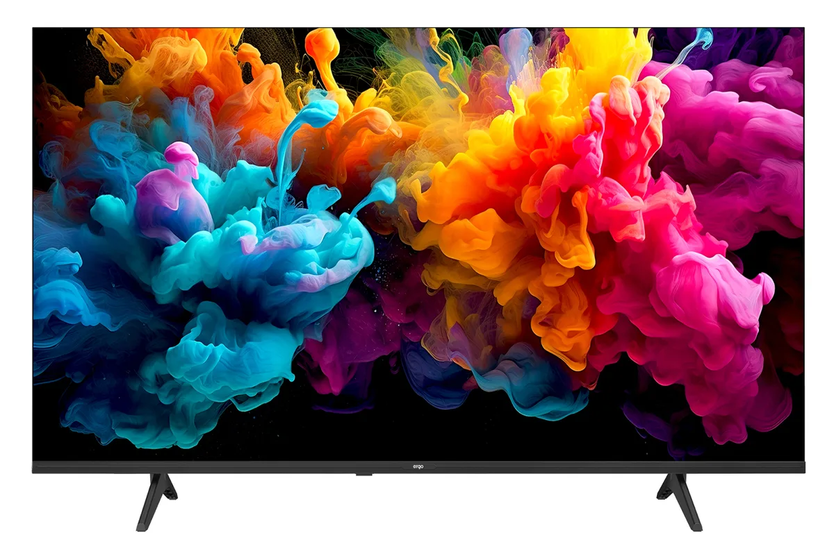 Телевізор ERGO QLED 55 дюймів UHD 4K Чорний