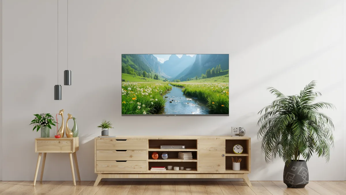 Телевізор ERGO QLED 55 дюймів UHD 4K Чорний