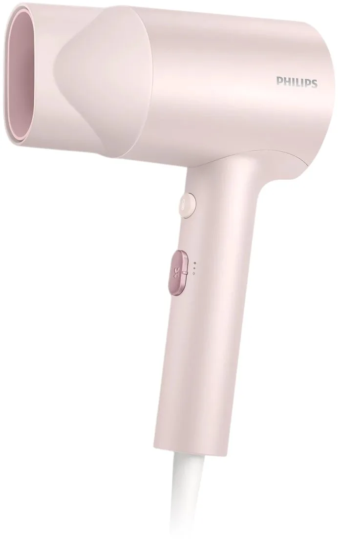 Фен Philips 3000 Series, 1600 Вт, 2 скорости, с ионизацией, розового цвета