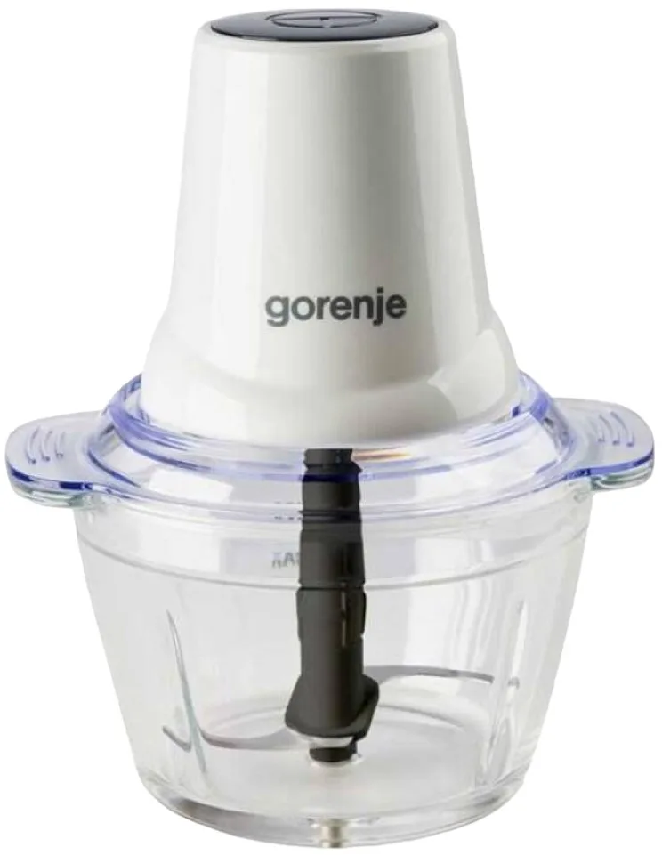 Подрібнювач Gorenje, 400 Вт, скляна чаша 1000 мл, білий.