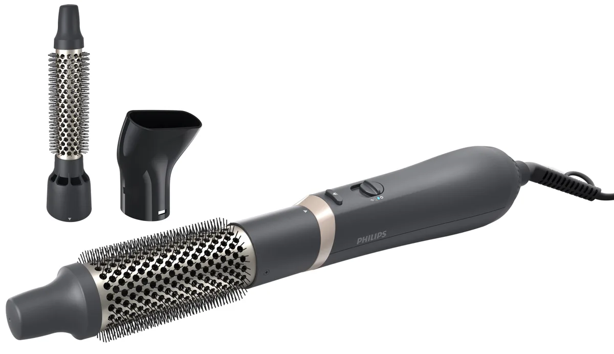 Фен-щітка Philips 800 Вт керамічна 22 мм сірий