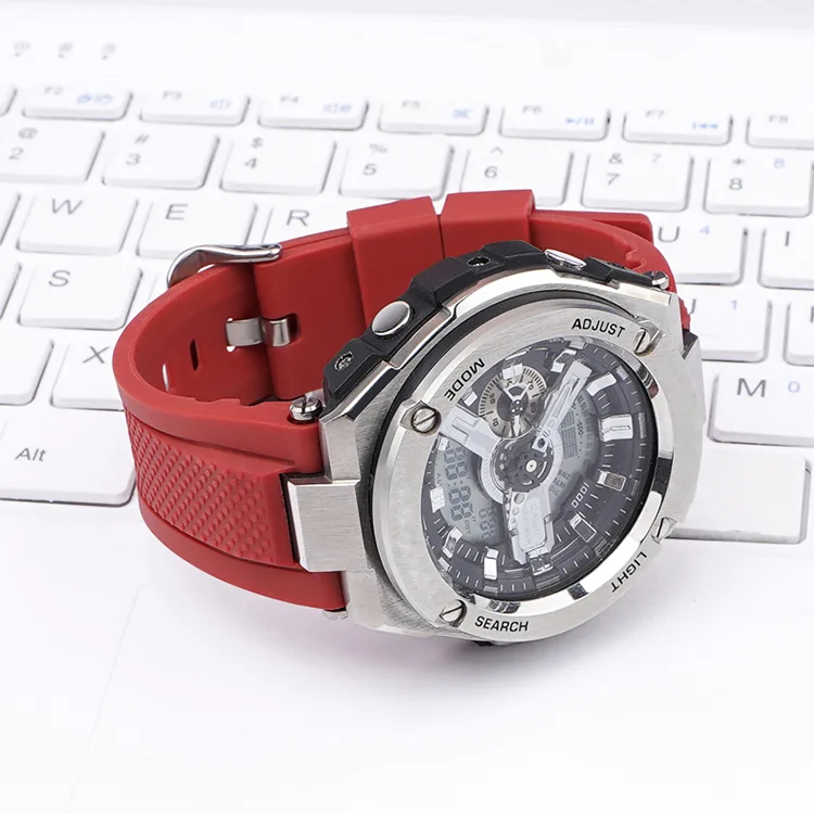 Ремінець Casio полімер 21,2 см червоний 23 мм